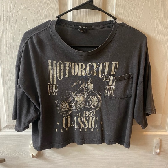 Forever 21 Motorcycle Shirt - Picture 1 of 6
